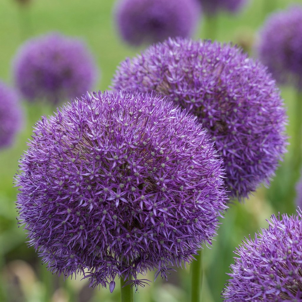 Allium bulbs Pinball Wizard in flower