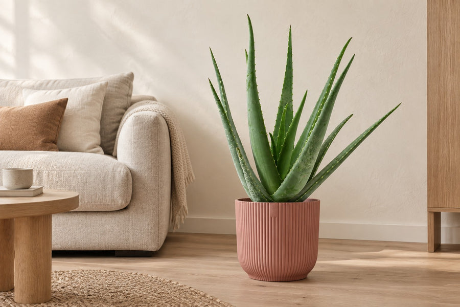 Aloe Vera (aloes zwyczajny) wysokość 70 cm, doniczka ø19 cm