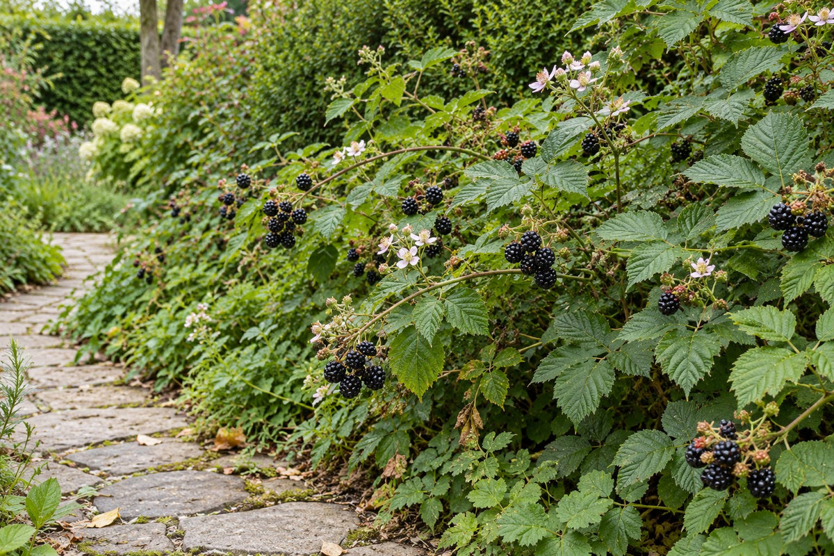 Mora biologica piantata in giardino