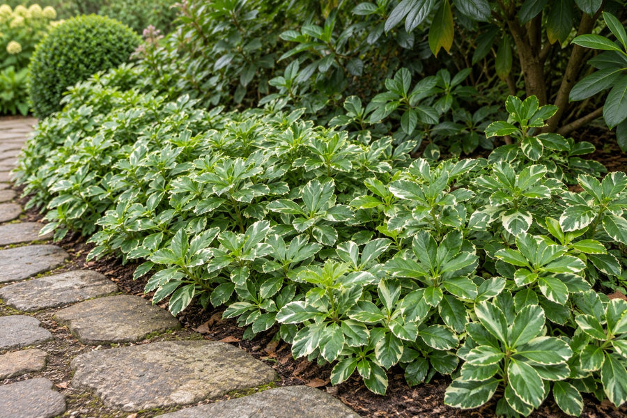 Skuggröna 'Variegata' (Pachysandra terminalis)