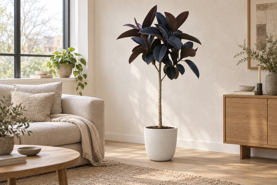 Ficus Elastica Abidjan stamme 150cm - ø24
