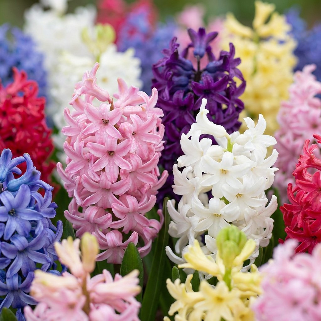 Hyacinth Bulbs Mix in flower