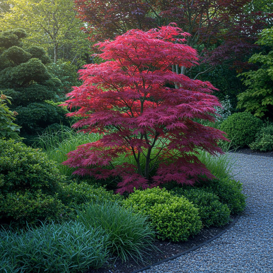 Japanse esdoorn 'Atropurpureum' (Acer palmatum)