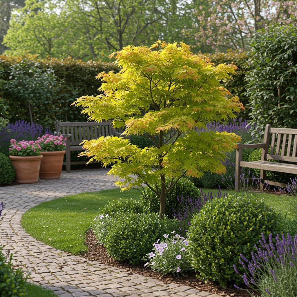 Érable du Japon 'Jordan' au jardin
