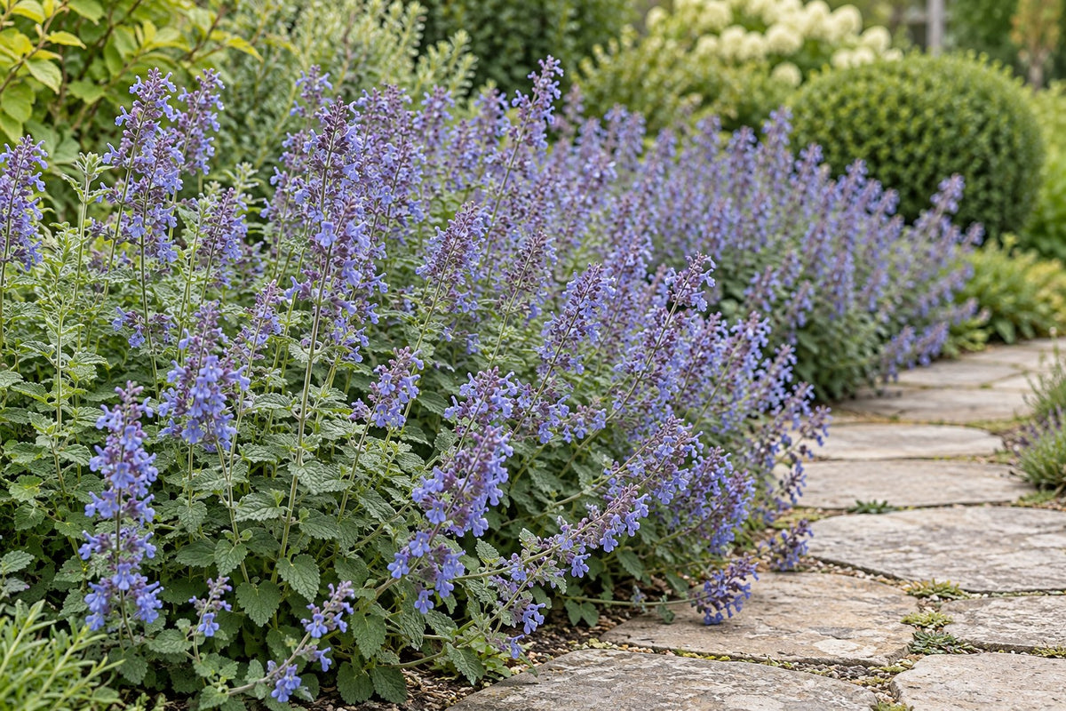 Herbe aux chats 'Six Hills Giant' planté au jardin