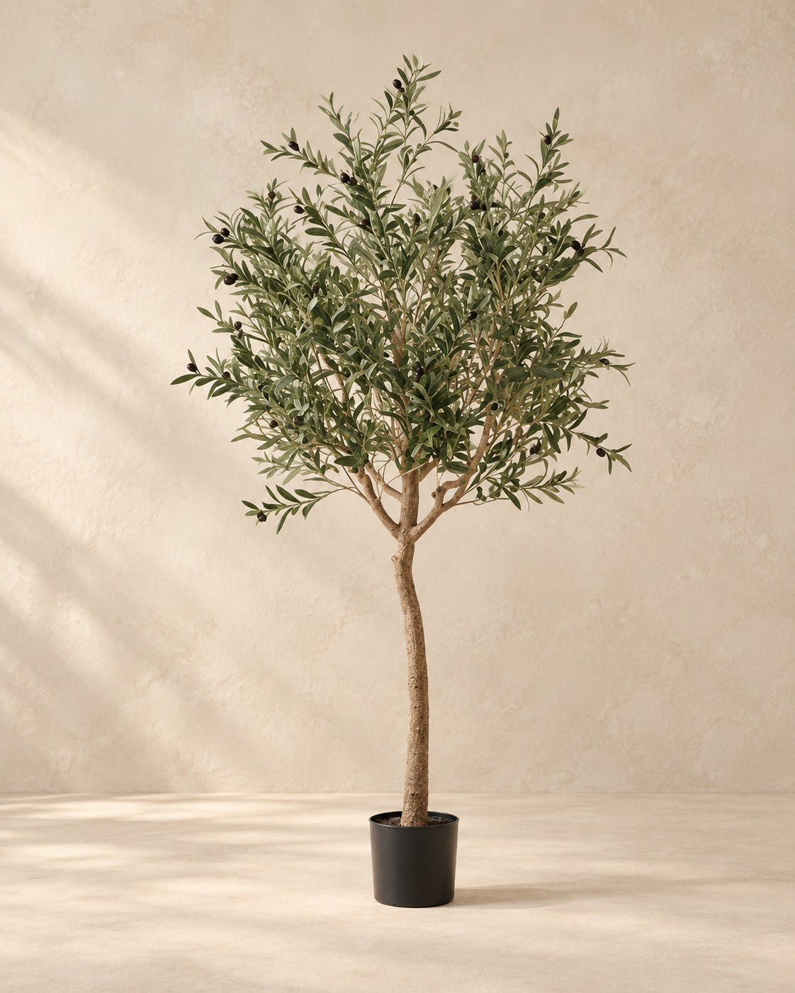 Konstgjort olivträd (Olea europaea), 180 cm hög i en 15 cm odlingskruka