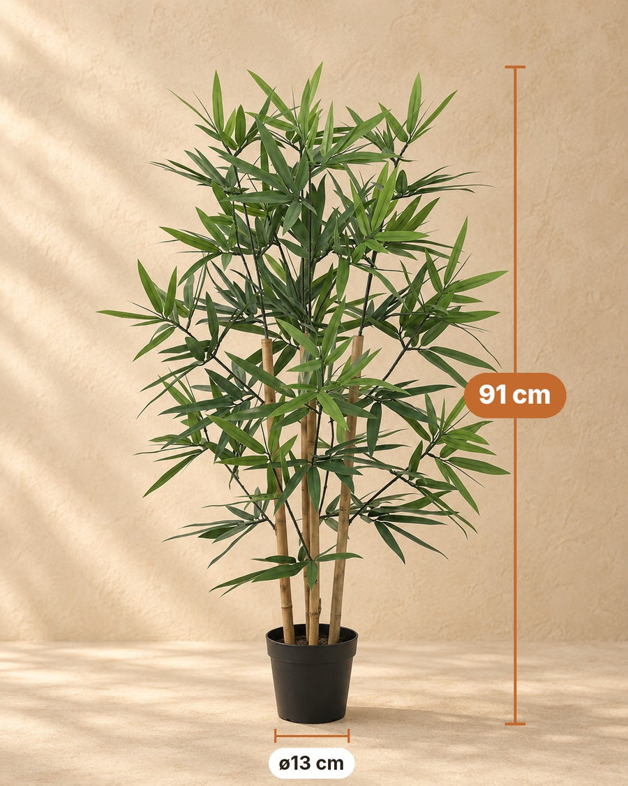 Kunstplant Bamboe 91cm - ø13