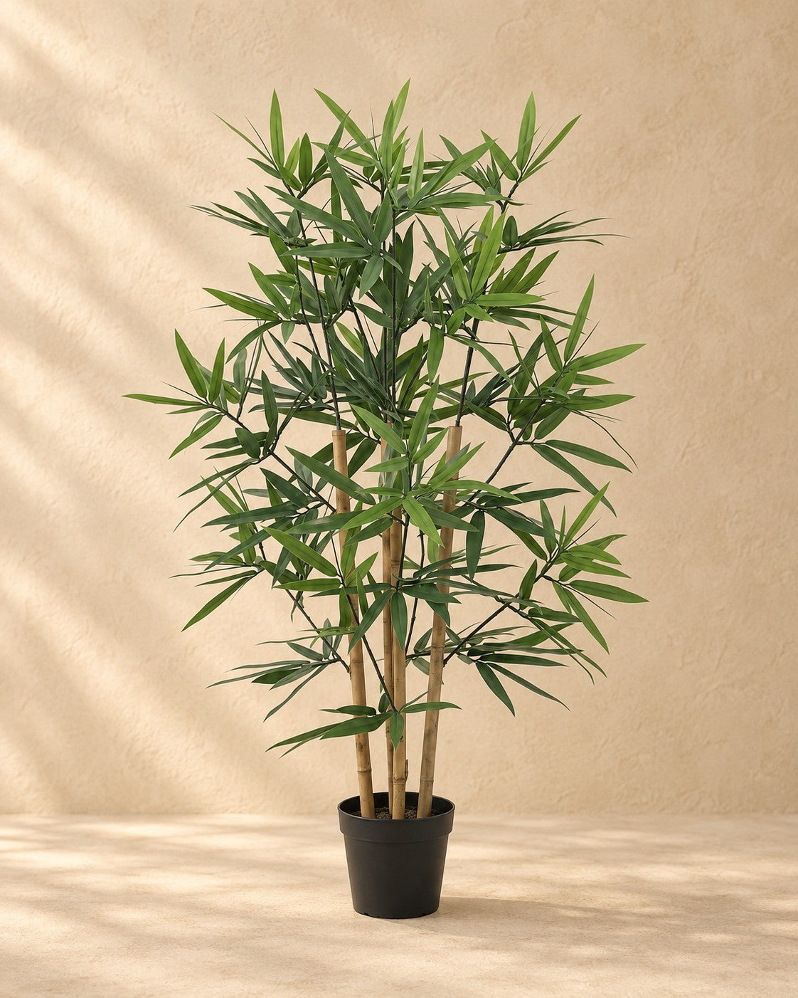 Kunstplant Bamboe van 91 cm hoog in pot van 13 cm