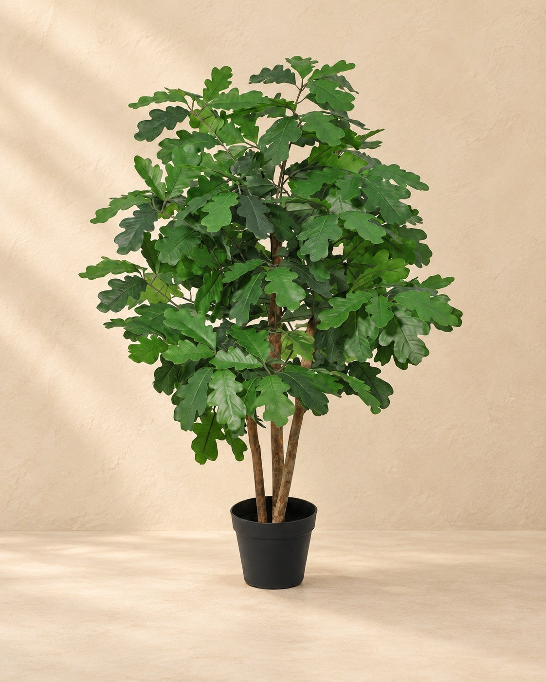 Planta artificial de roble (Quercus sp.), 90 cm de altura en maceta de 16 cm
