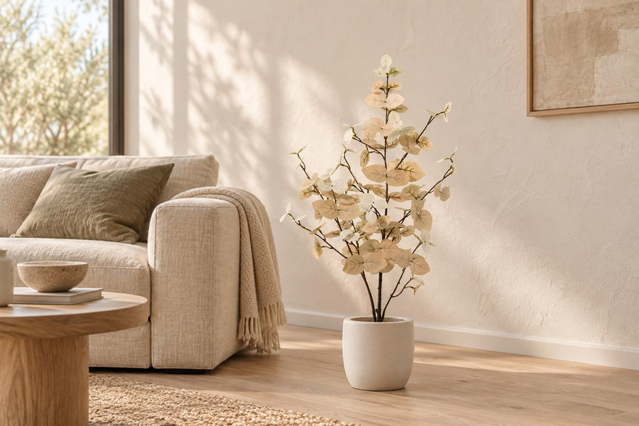 Kunstplant Eucalyptus wit 86cm - ø13