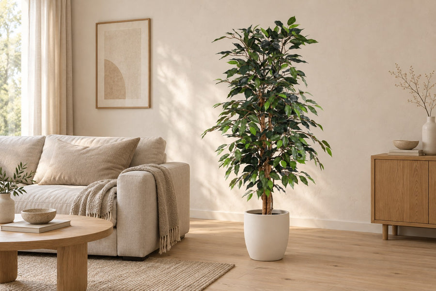 Kunstplant Ficus Benjamina 130cm - ø18