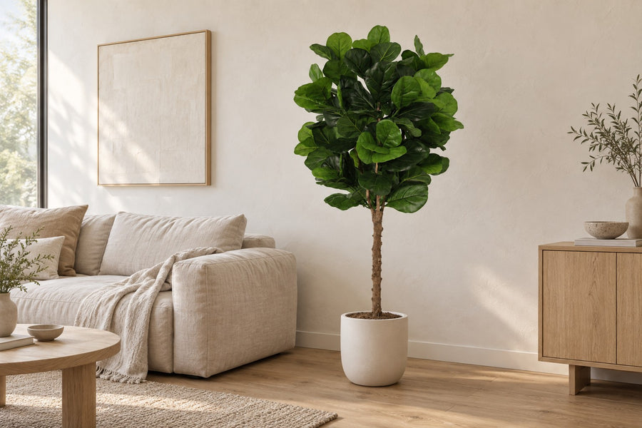 Kunstplant Ficus Lyrata 160cm - ø20
