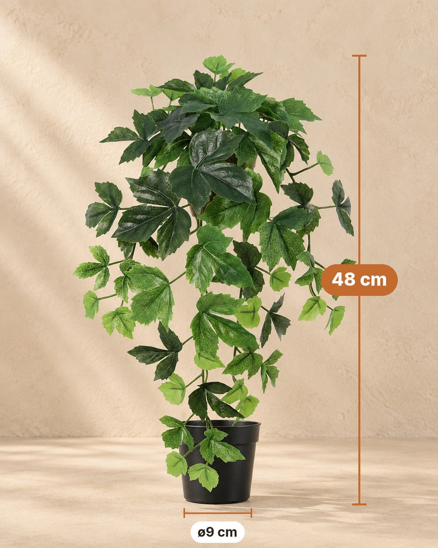 Kunstplant Klimop hangend 48cm - ø9