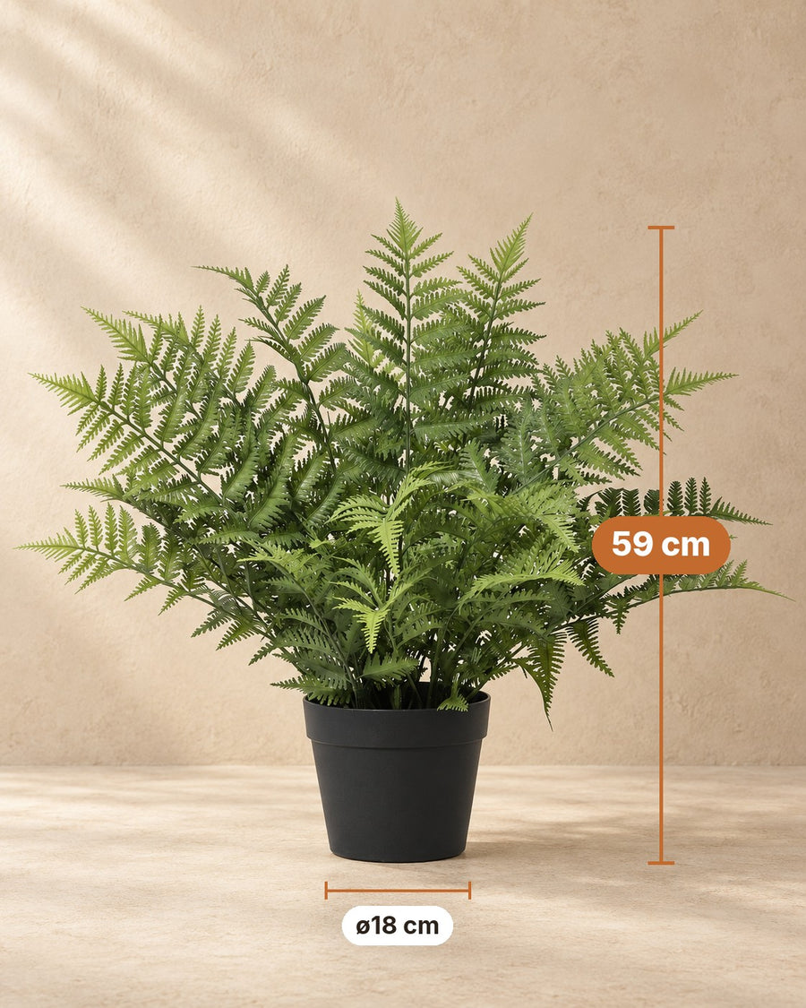 Kunstplant Nephrolepis Exaltata 59cm - ø18