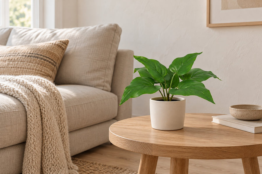 Kunstplant Philodendron Imperial Green 25cm - ø9