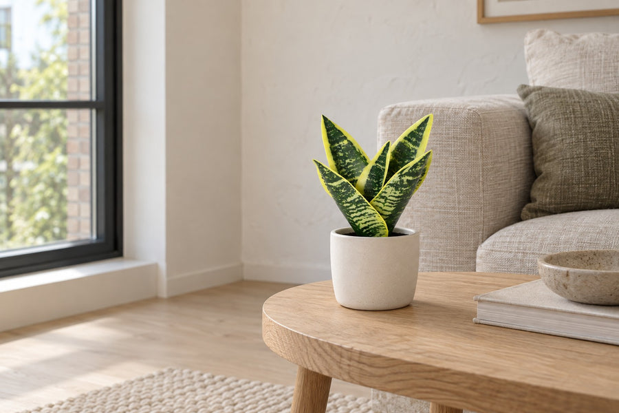 Kunstplant Sansevieria Laurentii 21cm - ø9