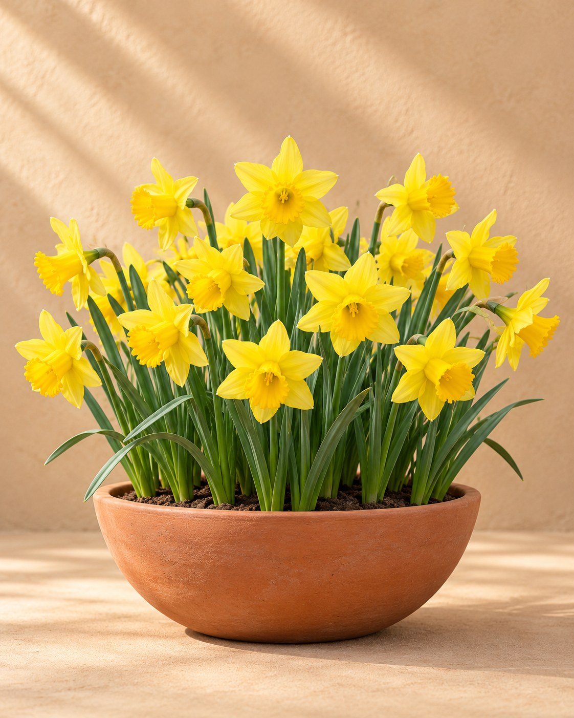 Narcis February Gold in bloei in een vaas