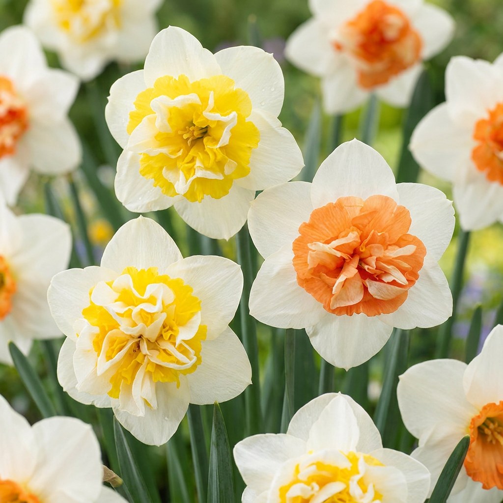 Daffodil bulbs Macaron Bloss in flower