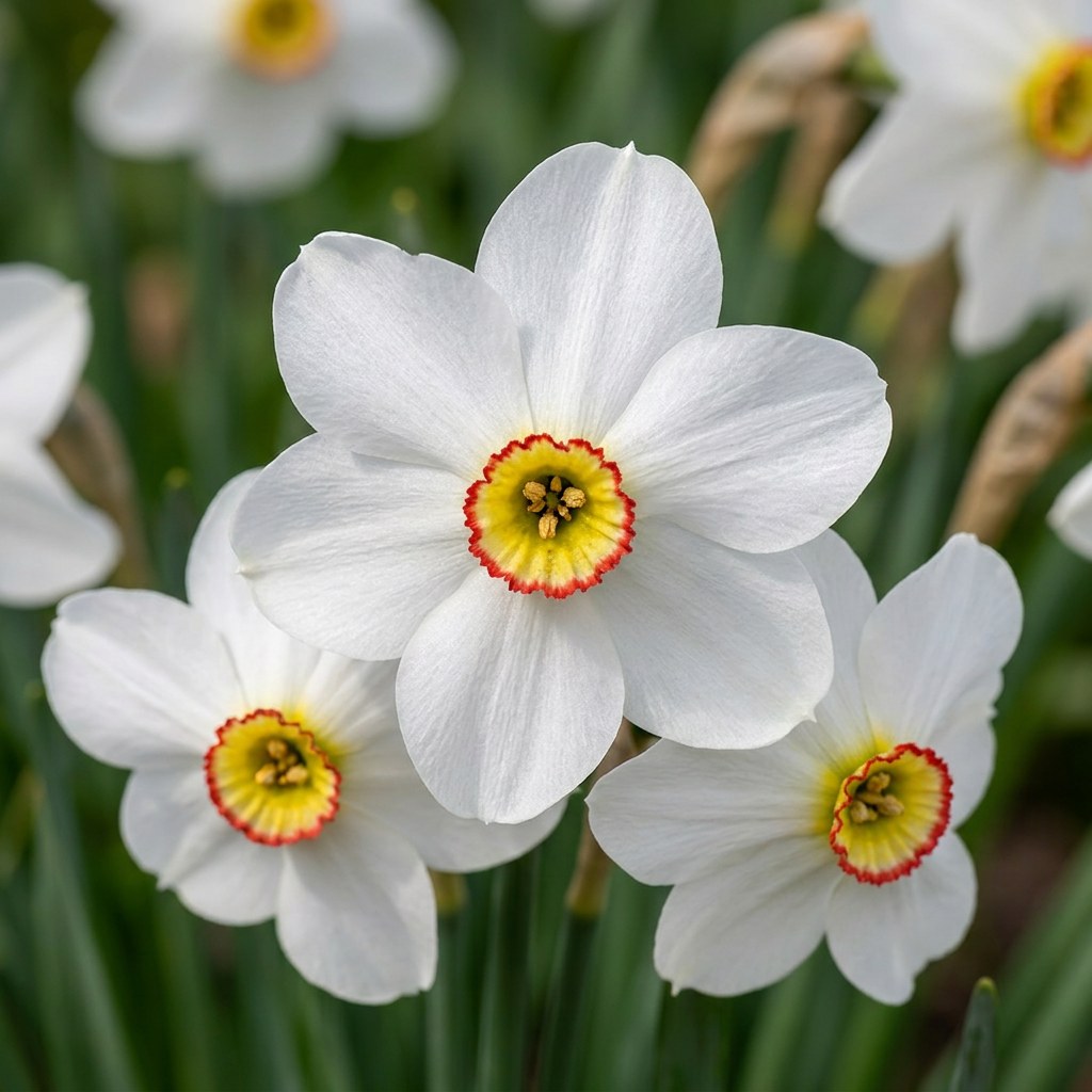 Daffodil Bulbs Recurvus in flower
