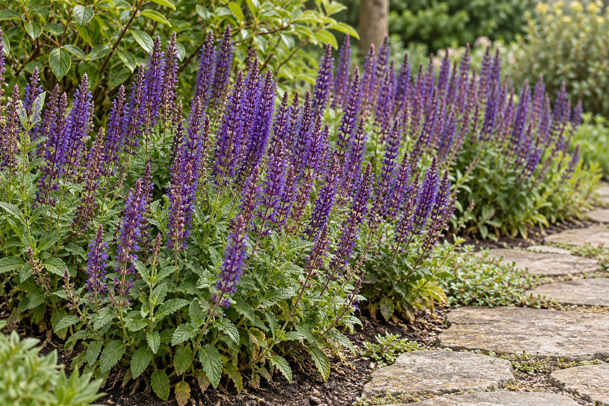 Sauge des bois 'Ostfriesland' planté au jardin