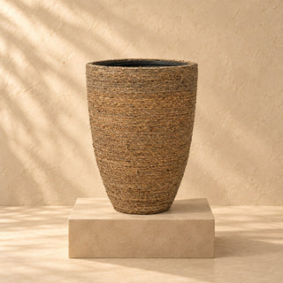 Pot décoratif Ben Paille Herbe Ø30 x H41 cm
