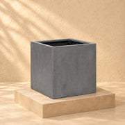 Pot décoratif Block Gris Ø30 x H30 cm