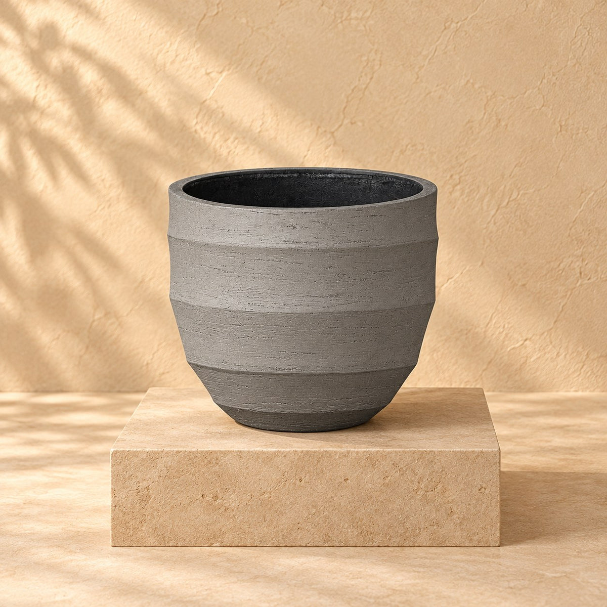 Dekorativ potte Bordo New Egg Grey Ø45 x H38 cm