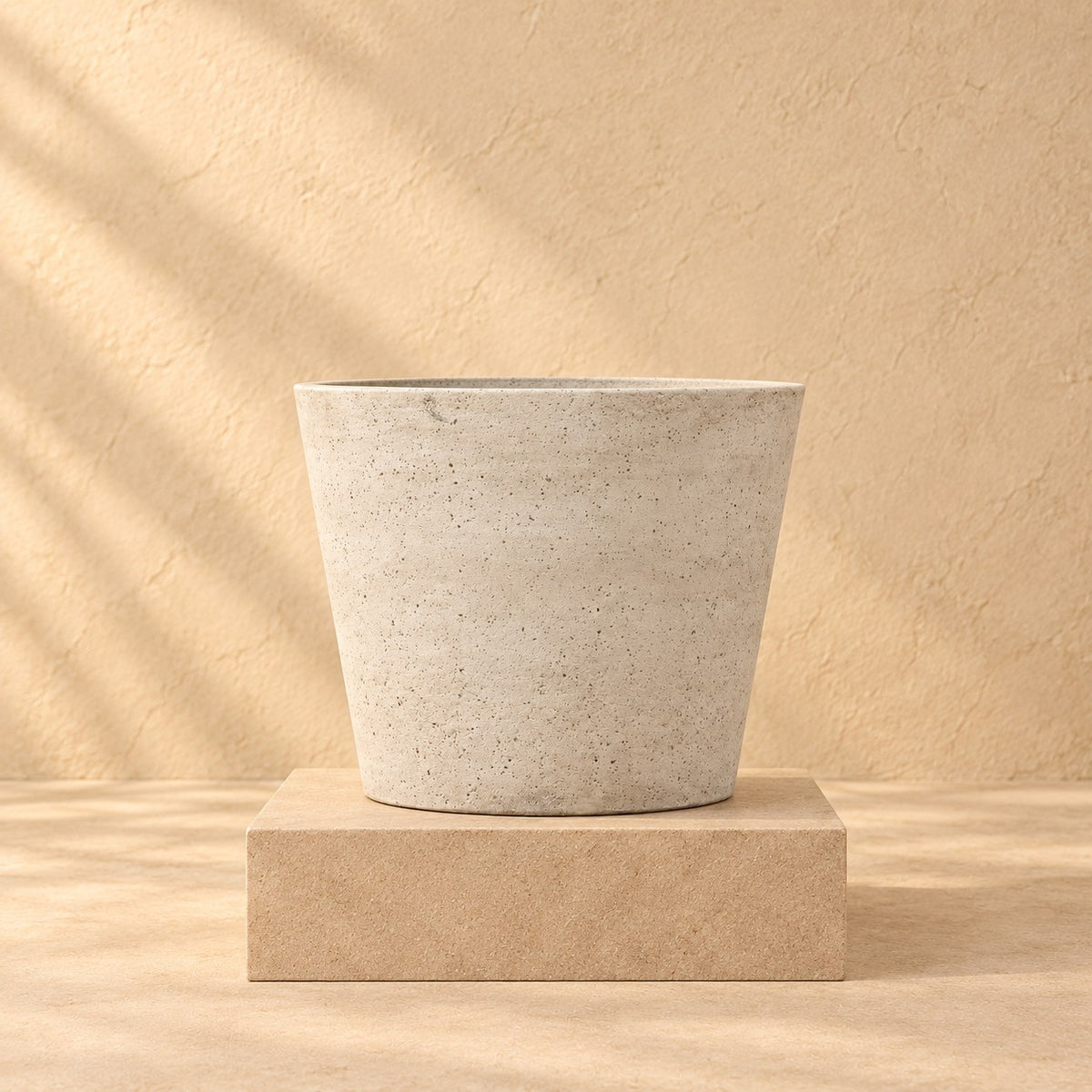 Pot décoratif Seau Beige Washed Ø50 x H40 cm
