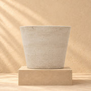 Dekorativ potte Bucket Beige Washed Ø58 x H50 cm