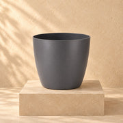 Pot décoratif Elho Bruxelles rond anthracite Ø20 x H19 cm