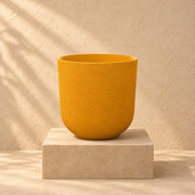 Pot décoratif Elho Jazz Rond jaune ambre Ø19 x H18 cm
