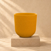 Dekorativ potte Elho Jazz Round amber yellow Ø23 x H21 cm