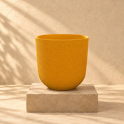 Pot décoratif Elho Jazz Round jaune ambre Ø26 x H24 cm