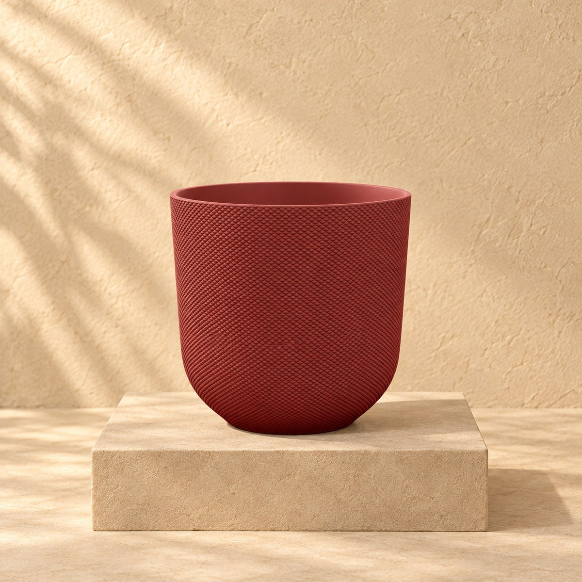 Sierpot Elho Jazz Round tuscan red Ø14 x H13 cm
