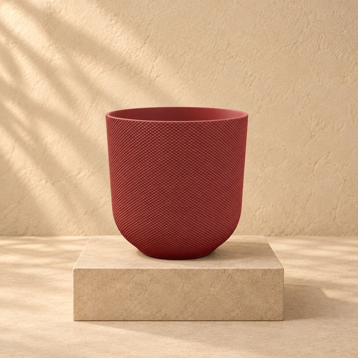 Ziertopf Elho Jazz Round tuscan red Ø23 x H21 cm