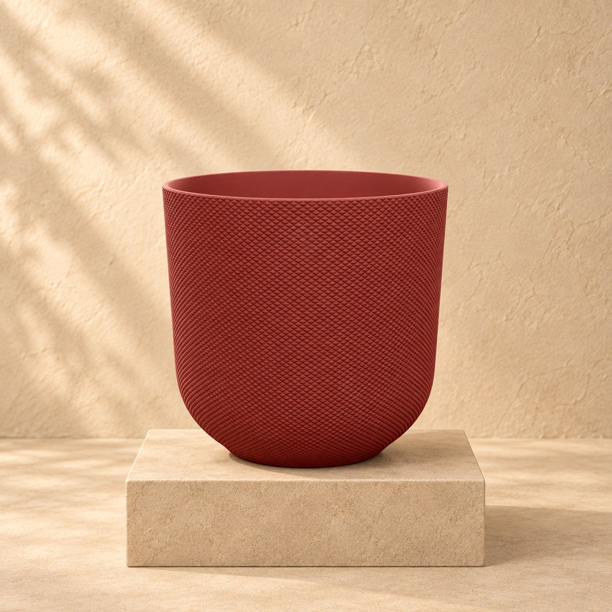 Ziertopf Elho Jazz Round tuscan red Ø26 x H24 cm