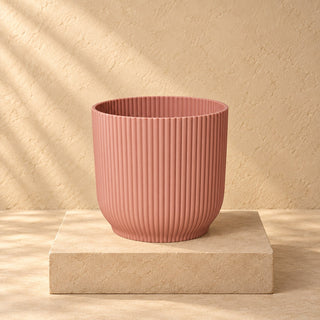 Pot décoratif elho Vibes Fold Rond rose Ø18 x H17 cm
