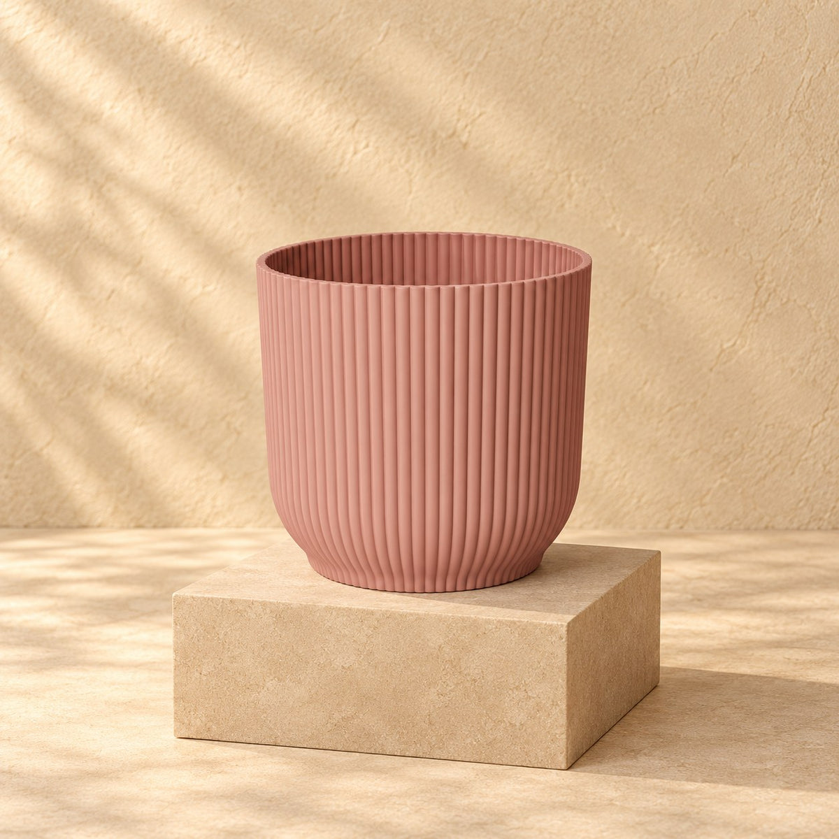Ziertopf elho Vibes Fold Round rosa Ø22 x H20 cm