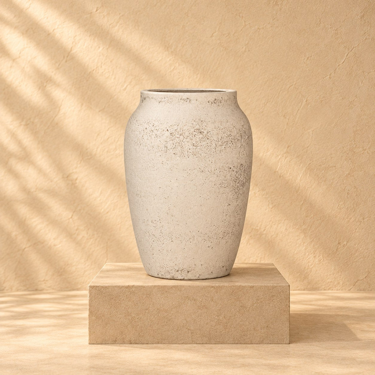 Pot décoratif Hera Chalk Blanc - L Ø51 cm