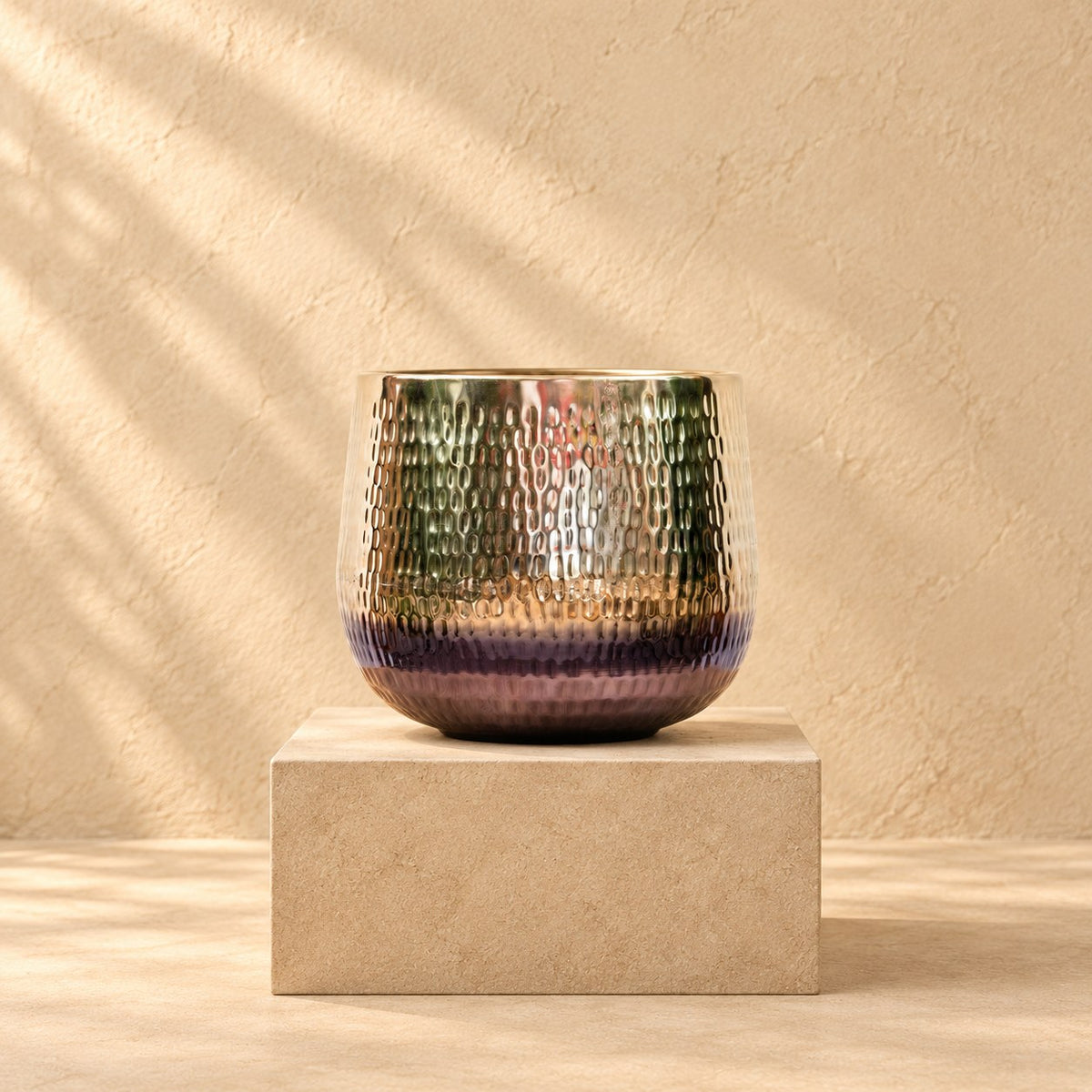 Dekorativ potte Jenna gold Ø46 x H38 cm