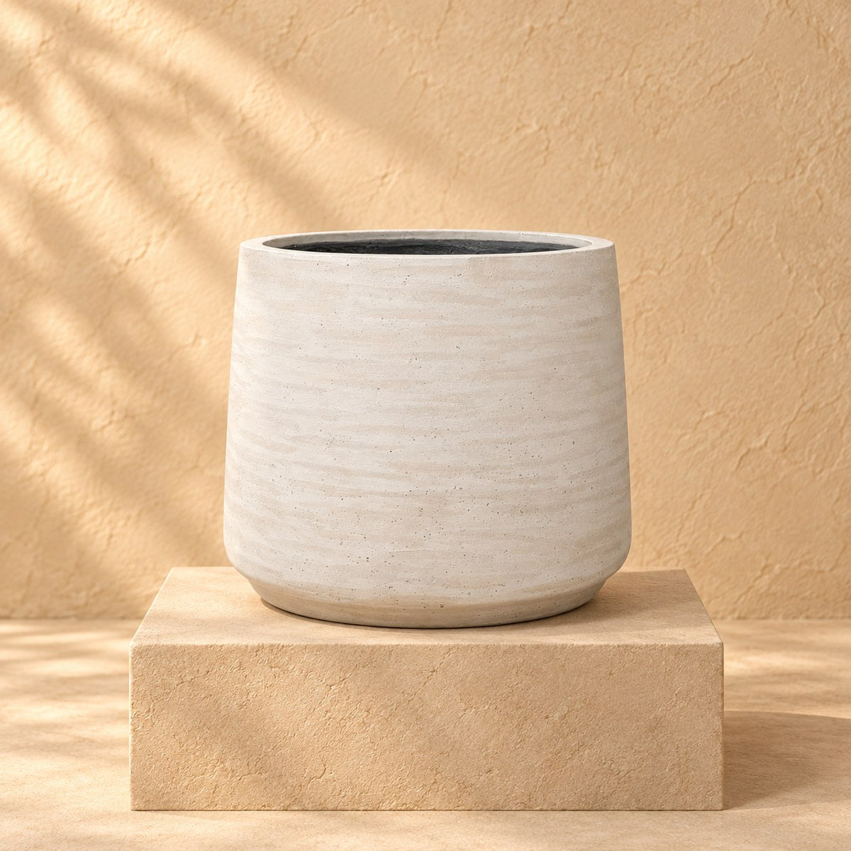 Pot décoratif Jumbo Patt Ivoire Washed Ø56 x H47 cm
