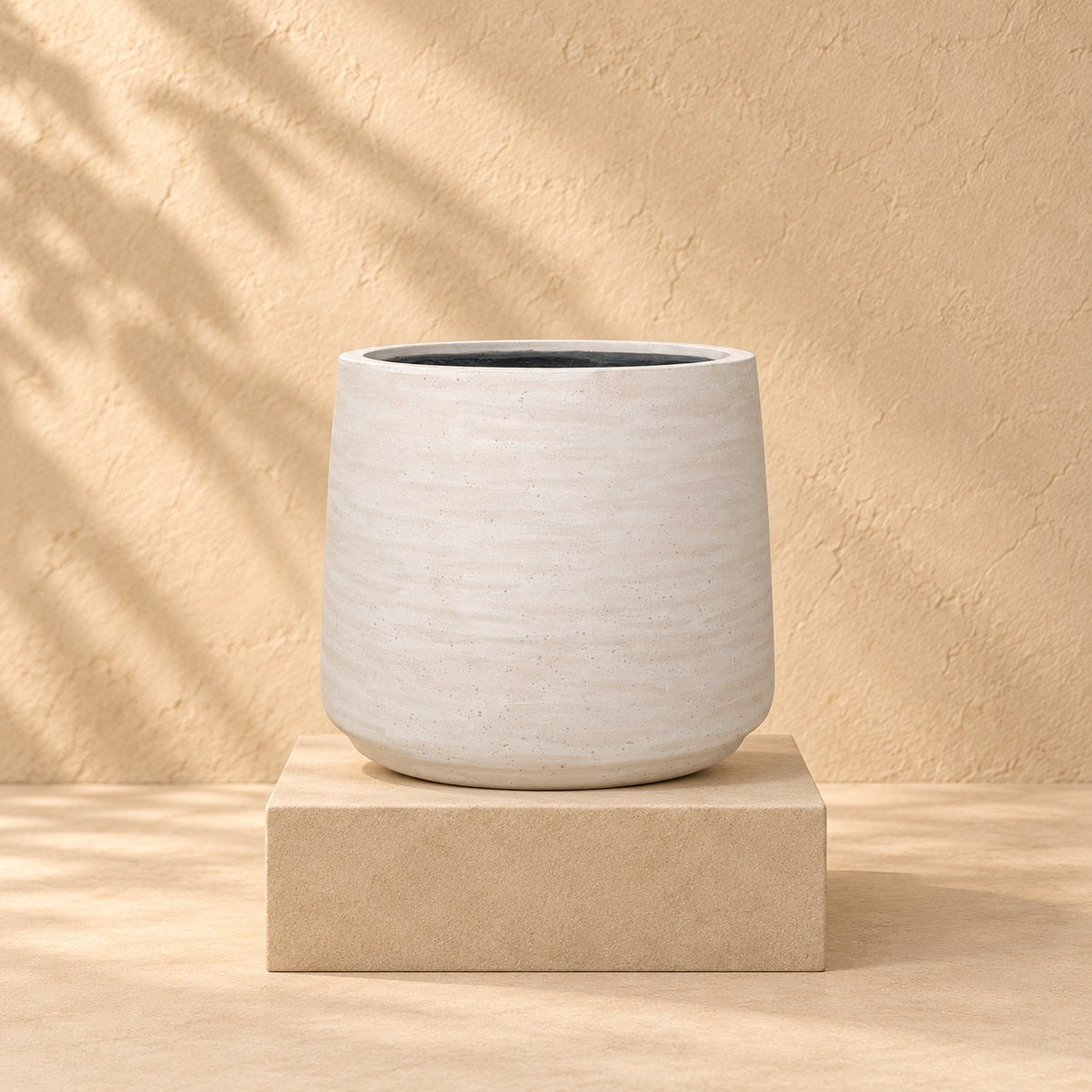Pot décoratif Jumbo Patt Ivoire Washed Ø73 x H61 cm