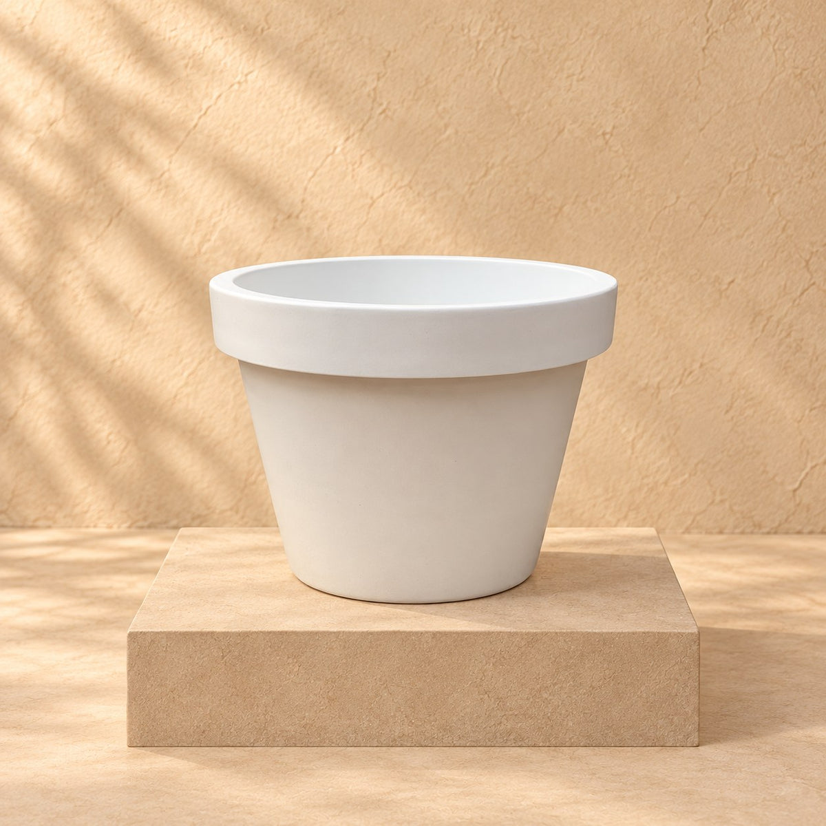 Pot décoratif Lira blanc Ø65 x H58 cm