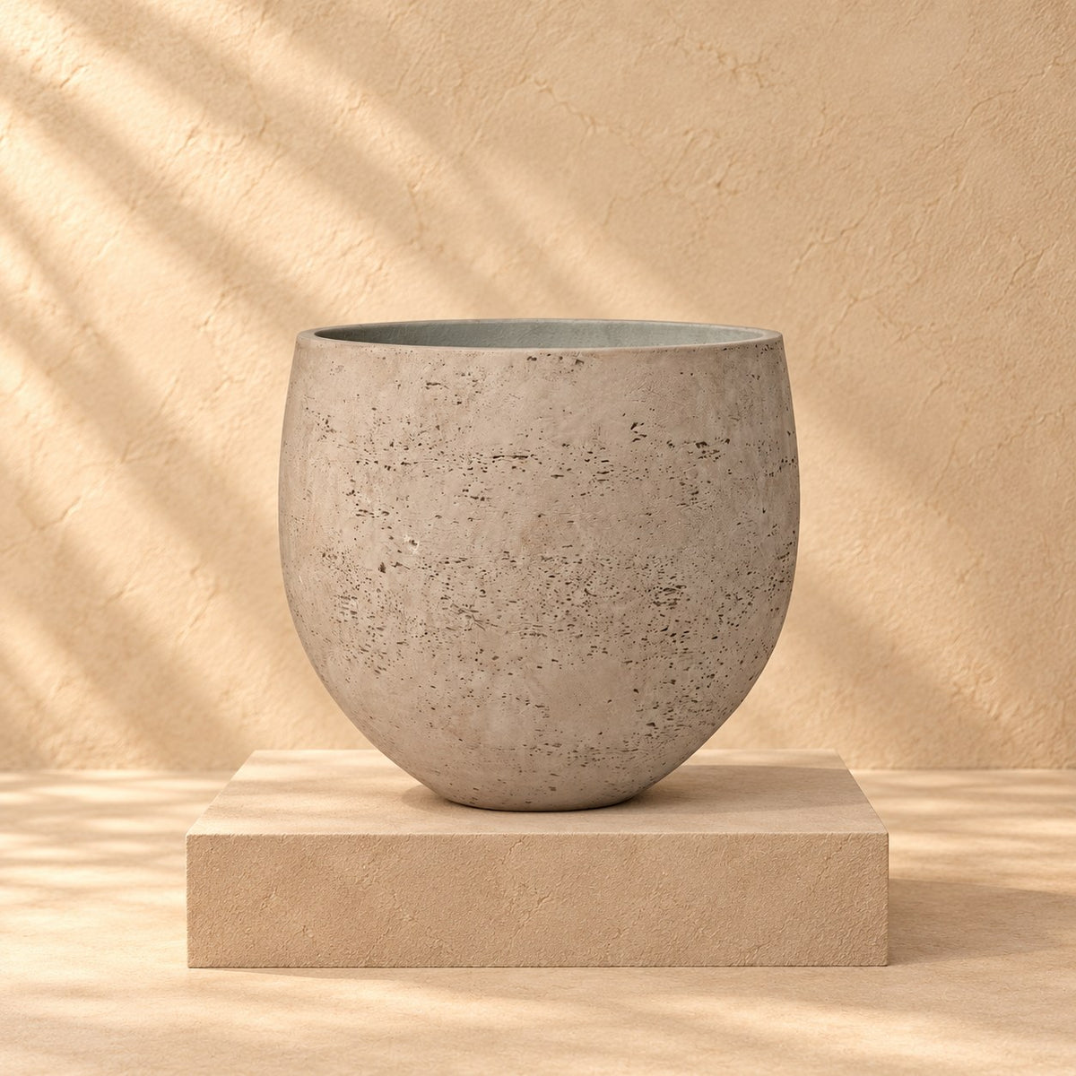 Pot décoratif Orb Gris Washed Ø39 x H35 cm