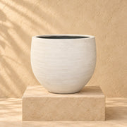 Dekorativ potte Orb Ivory Washed Ø53 x H45 cm