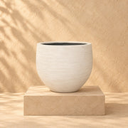 Dekorativ potte Orb Ivory Washed Ø69 x H57 cm