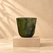 Dekorativ potte Palermo marble grøn Ø35 x H32 cm