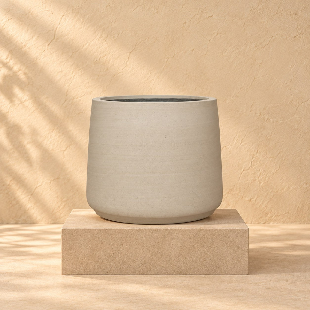 Pot décoratif Patt Beige Washed Ø34 x H28 cm