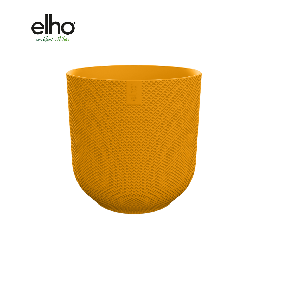 Sierpot Elho Jazz Round amber yellow Ø19 x H18 cm