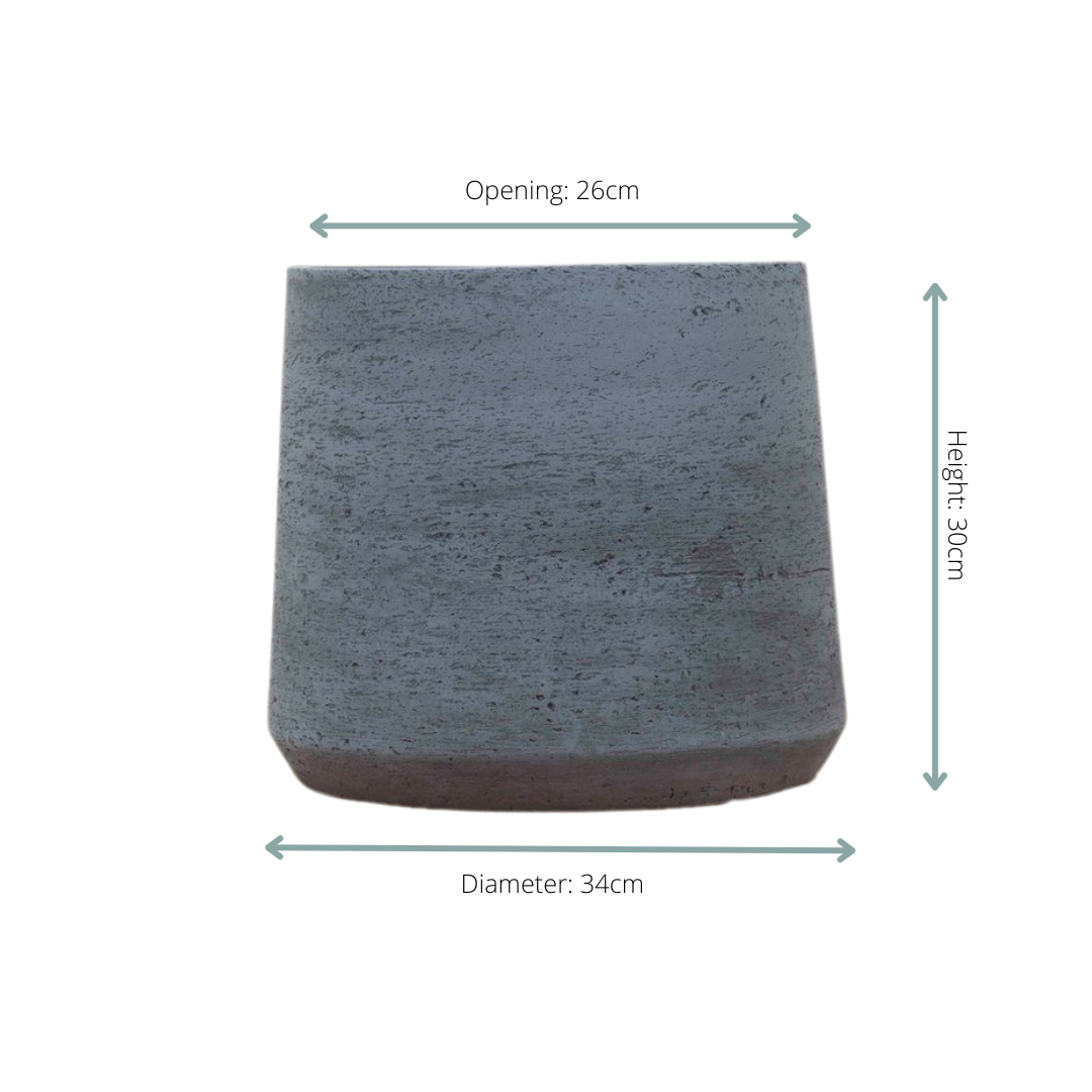 Sierpot Aniek antraciet Ø34 x H30 cm
